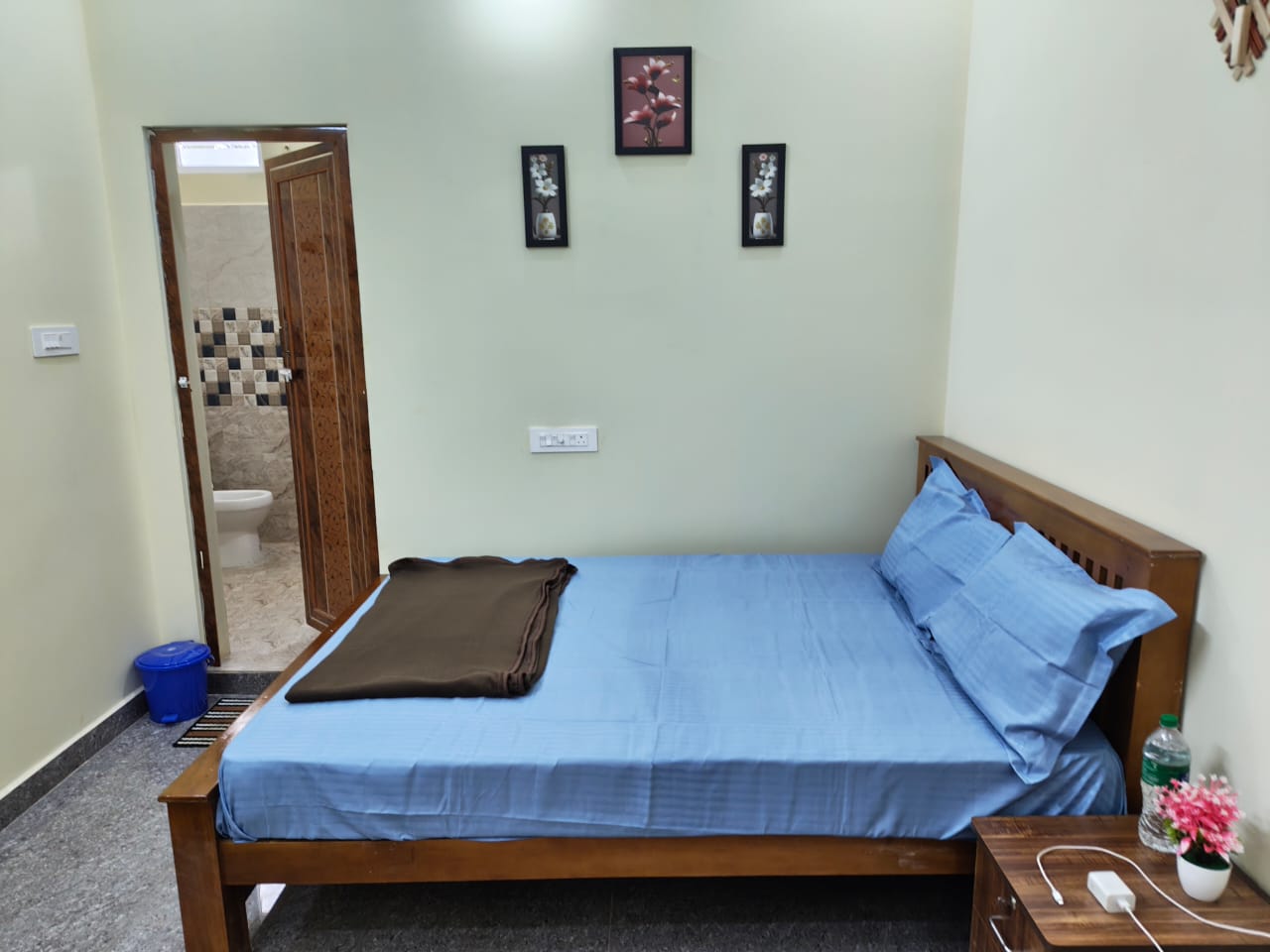 Spacious Bedroom with Attached Modern Bathroom 1